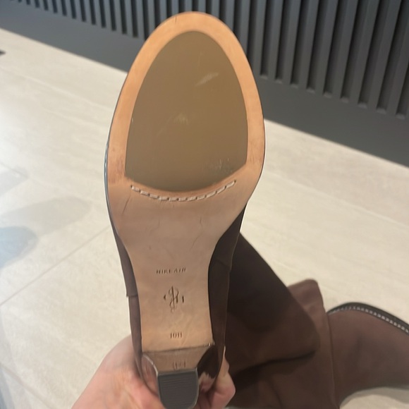 Chocolate Suede Cole Haan Heeled Boots - Picture 6 of 6